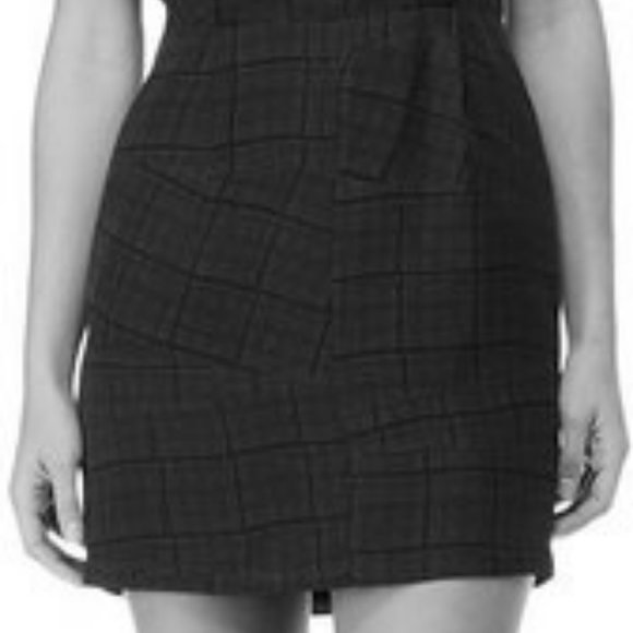 NWT RAG & BONE Tribeca Dress Gray Black Plaid sz 10 Sleeveless Mini - Picture 10 of 16